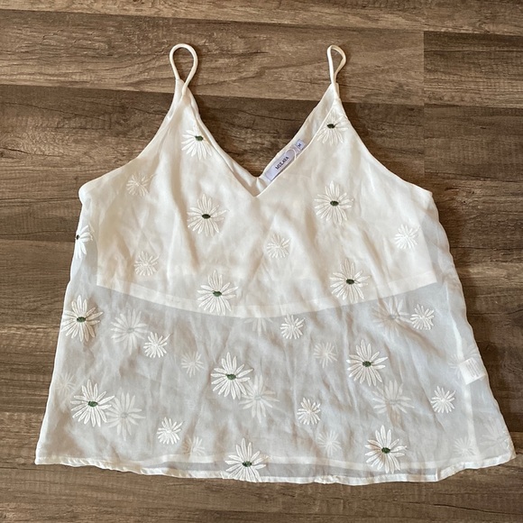 Mulaya embroidered flowers blouse size M - Picture 1 of 6